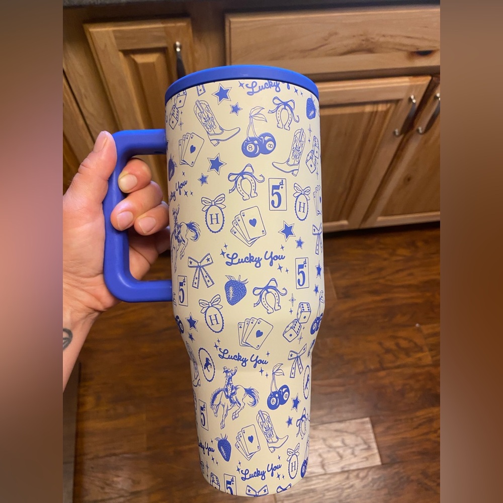 HydroJug Blue Western Charm 40oz